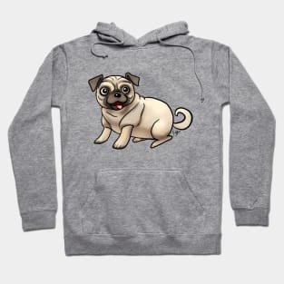 Dog - Pug - Fawn Hoodie